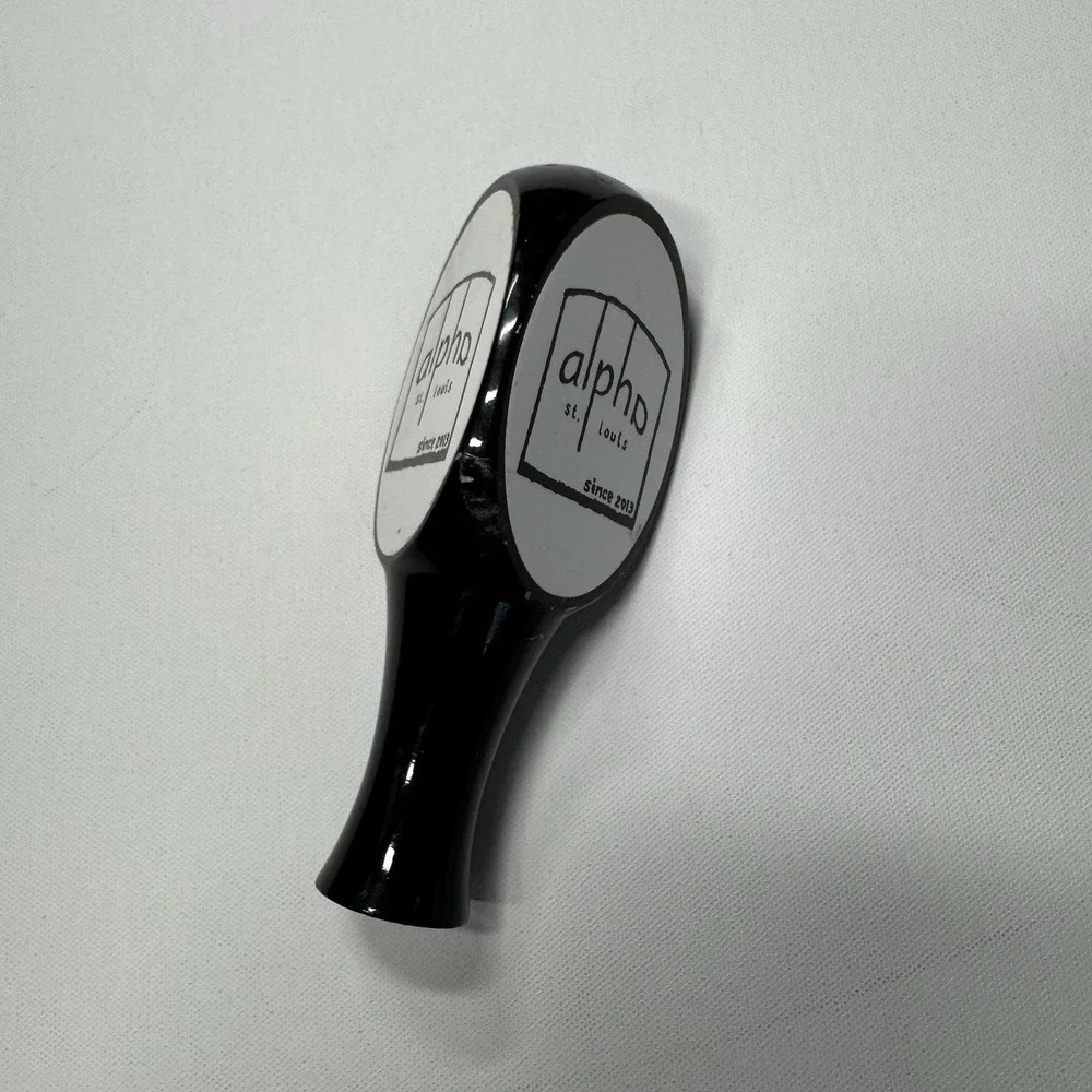 Alpha Brewing Co St Louis Beer Tap Handle Black White Since 2013 Draft Tap
